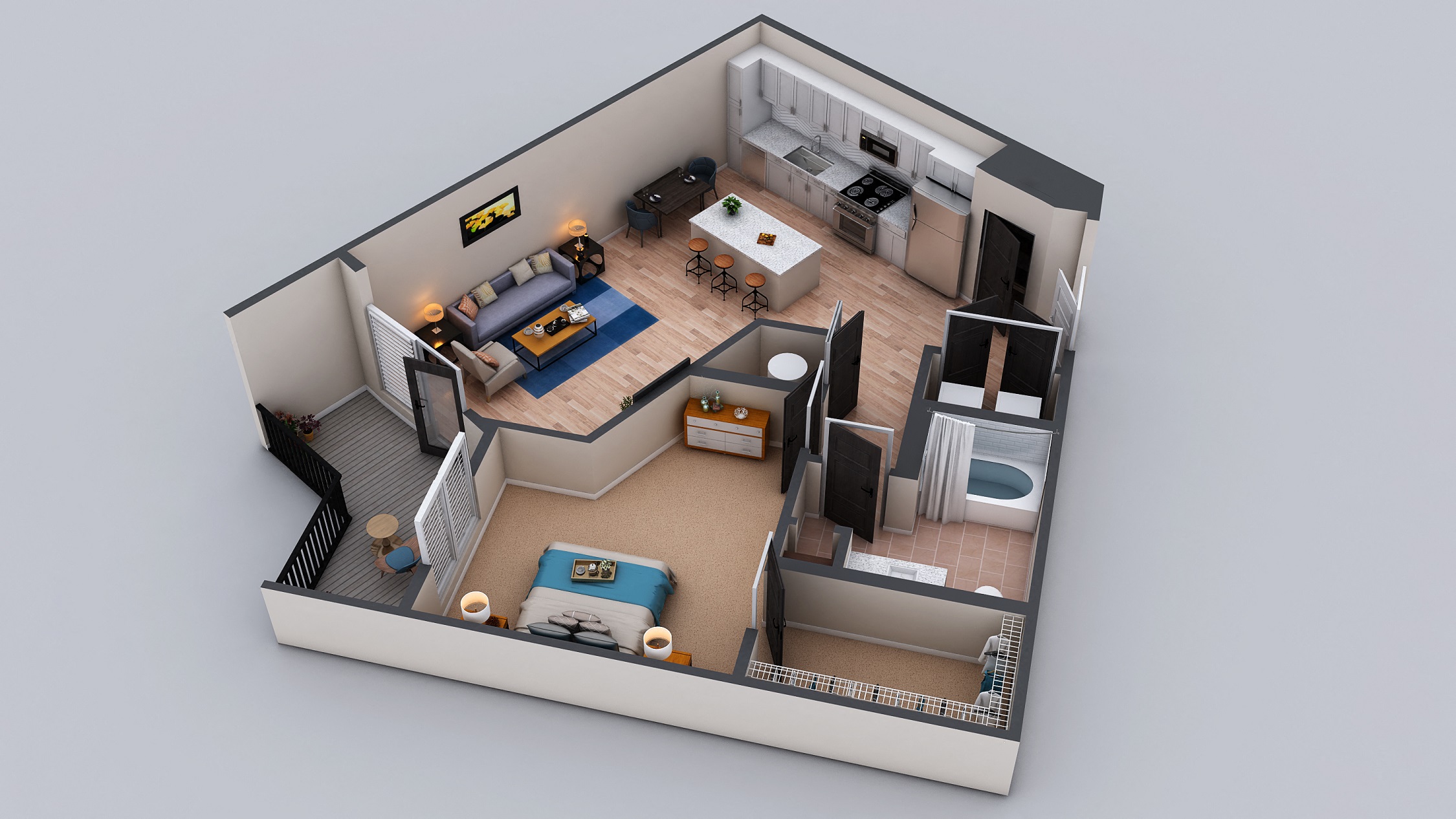 The Edgewood Floorplan, at The Kirkwood, 71 Howard Street SE, GA